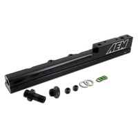 AEM High VOLUME FUEL RAIL, BLACK HONDA B16A2 AND B16A3