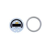 AEM X SERIES BOOST PRESSURE GUAGE -30-60PSI/-1-4BAR ACCESSORY KIT, SILVER BEZEL AND WHITE FACEPLATE