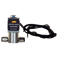 AEM WATER/METHANOL SOLENOID IS A 2WAY, CLOSED 12V VALVE, STAINLESS STEEL BODY FOR WATER/METHANOL INJECTION SYSTEMS.