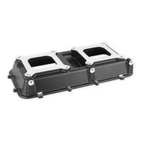 Holley EFI Hi-Ram Intake Plenum Top Only - 2 x 4150 - Flat Black Finish