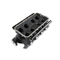 Holley EFI 8.2" SBF Ford Hi-Ram EFI Manifold with Side Mount Top-Black