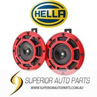 Hella Twin Supertone Horn Kit - Red 