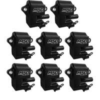 MSD Coils,BLACK,GM LS Series (LS-1/6), 8-Pk