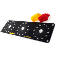 Haltech Triple Switch Panel Kit - includes Yellow & Red knobs