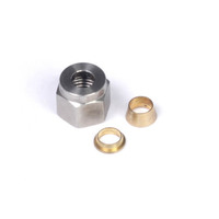 Haltech 1/4" Nut and Brass Ferrule Only