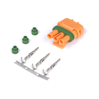 Haltech Plug and Pins Only - Delphi 3 pin GM Style MAP Sensor Orange