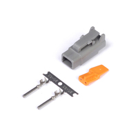 Haltech Plug and Pins Only - Male Deutsch DTM-2 Connector (7.5 Amp)