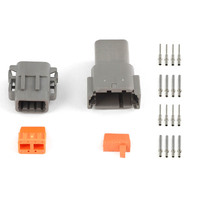 Haltech Plug and Pins Only - Matching Set of Deutsch DTM-8 Connectors (7.5 Amp)