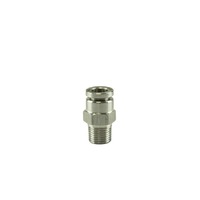 TURBOSMART 1/8" NPT Str Pushloc Fitting - SS - 1/4"