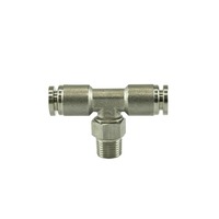 TURBOSMART 1/8" NPT Tee Pushloc Fitting - SS - 1/4"